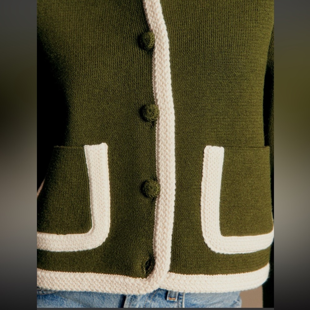 Sezane Auguste Jacket in Perfect Green - Picture 4 of 9